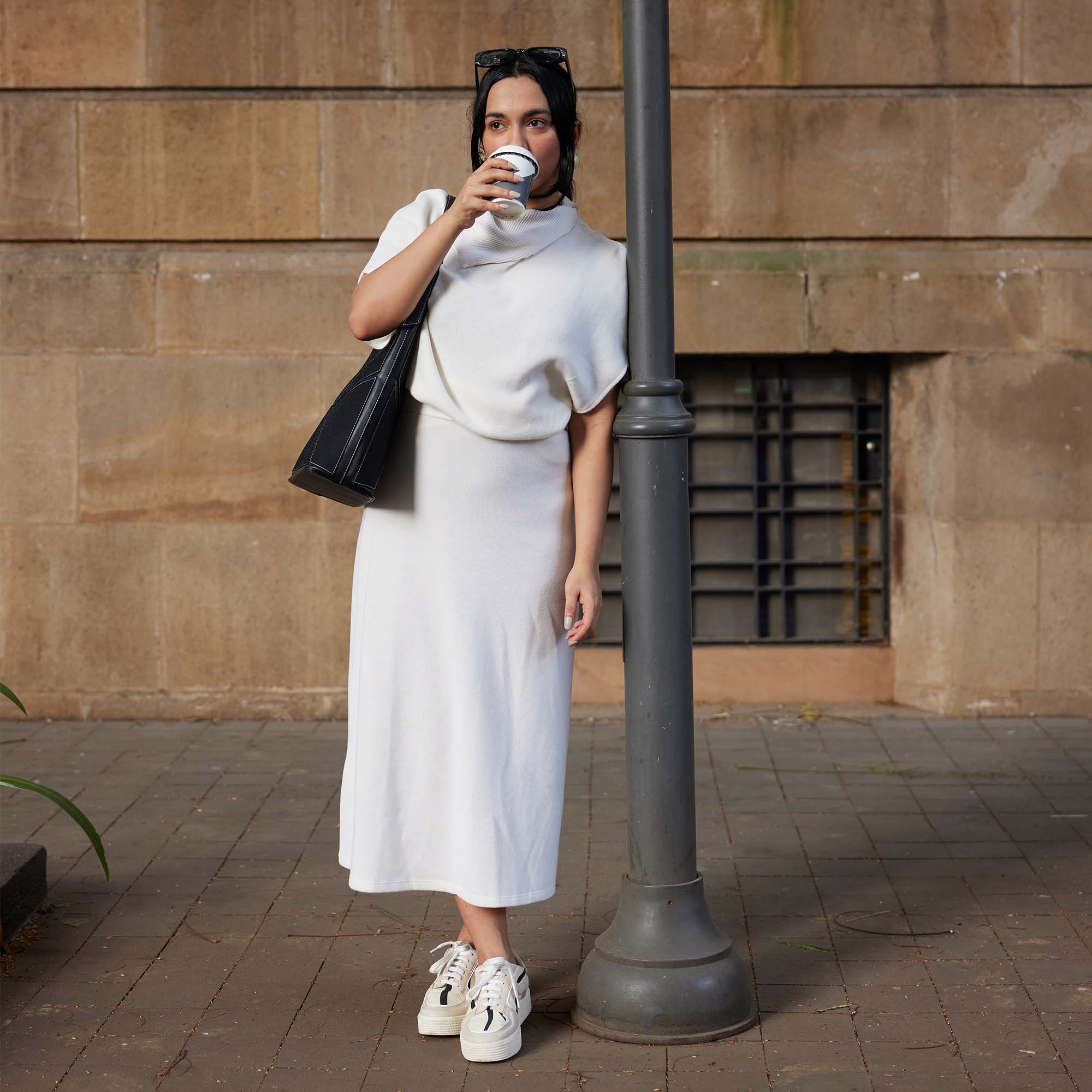 striped platform sneakers