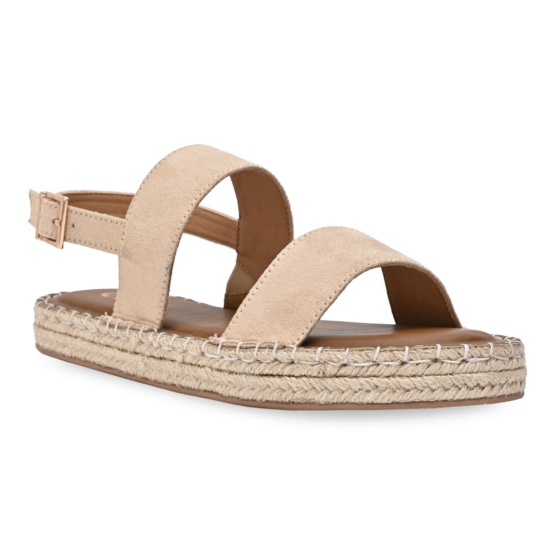 Tan Strapped Espadrille