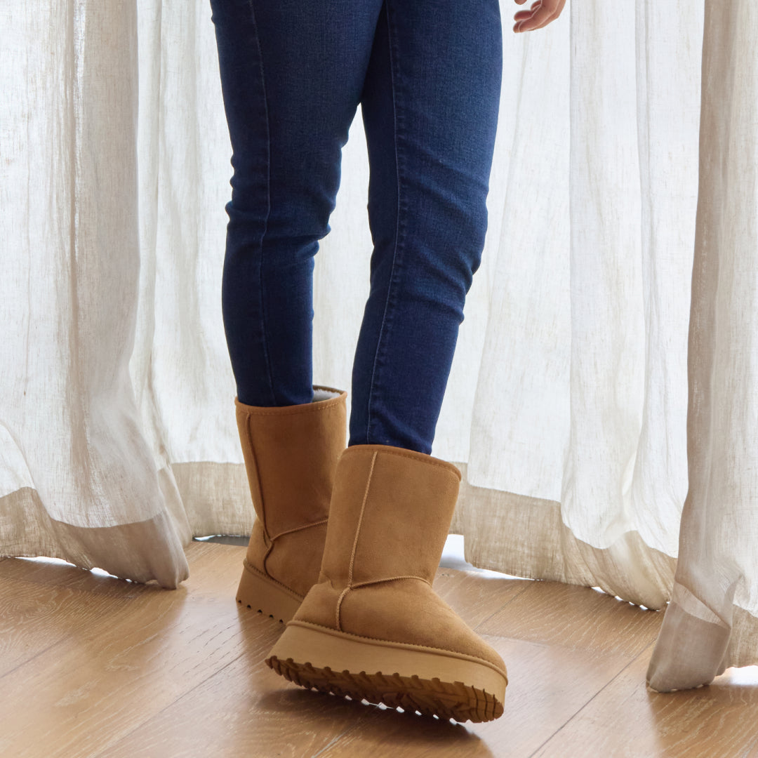 Tan Suede Agency Boot