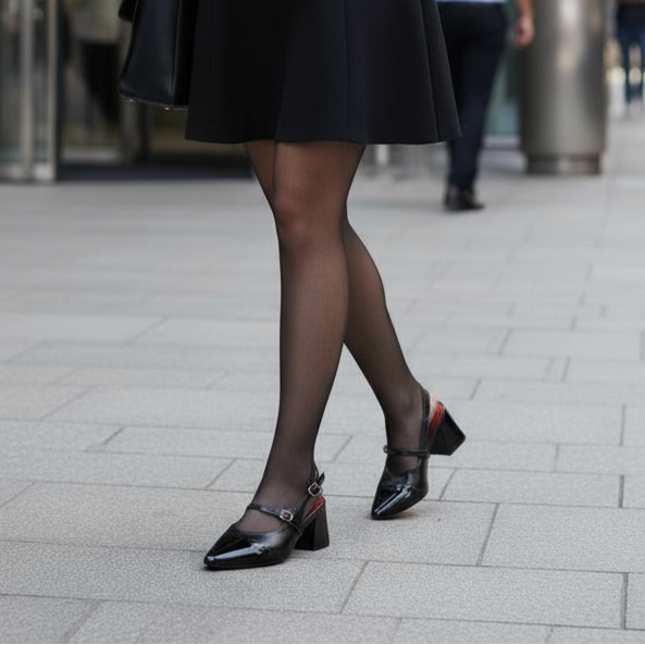 36 Dual-tone Matte Upper Heel Shoes - Image 1