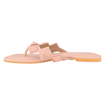 Studded Slip On Pink Flats online