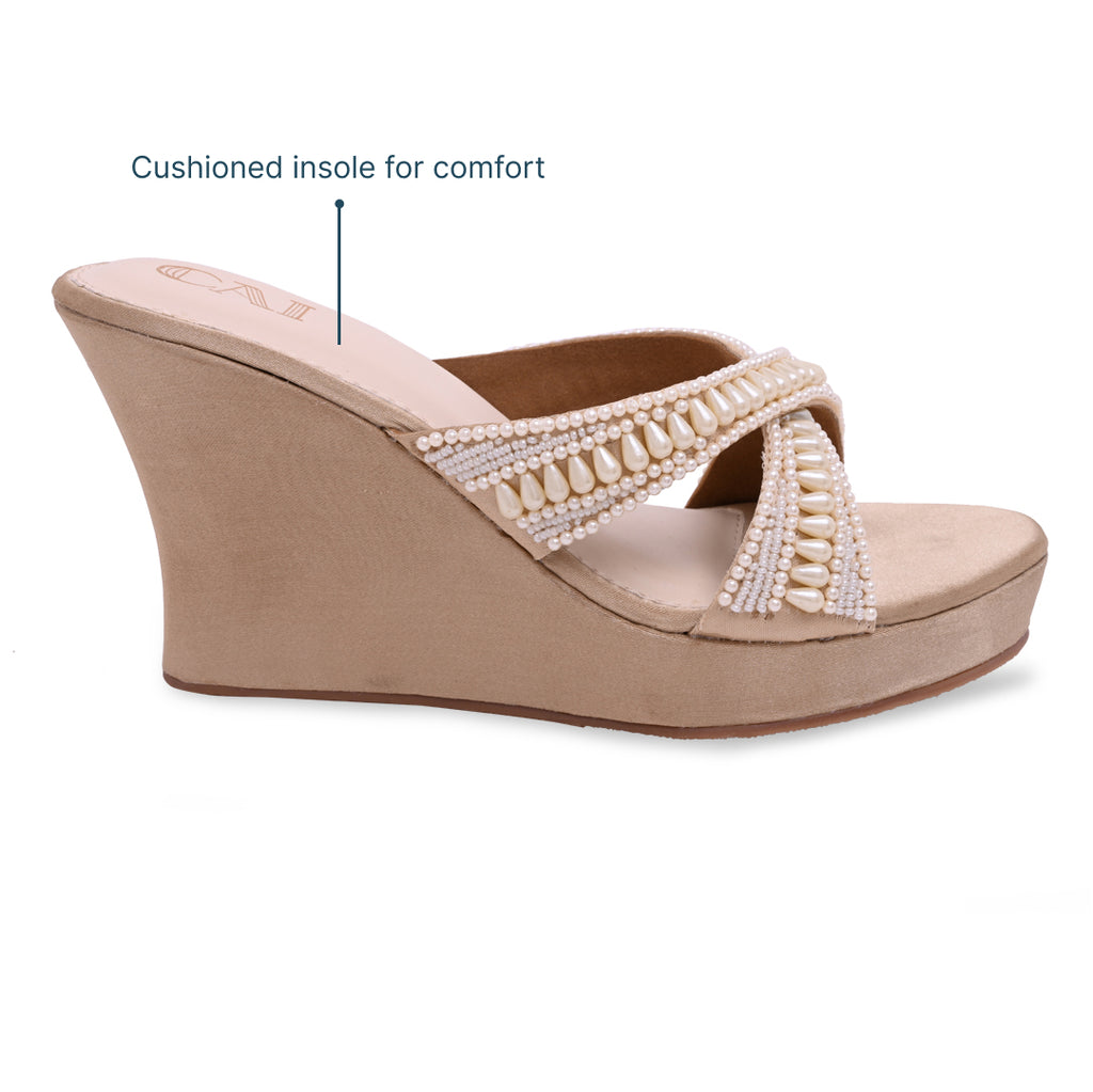 Ivory Pearlescent Wedges