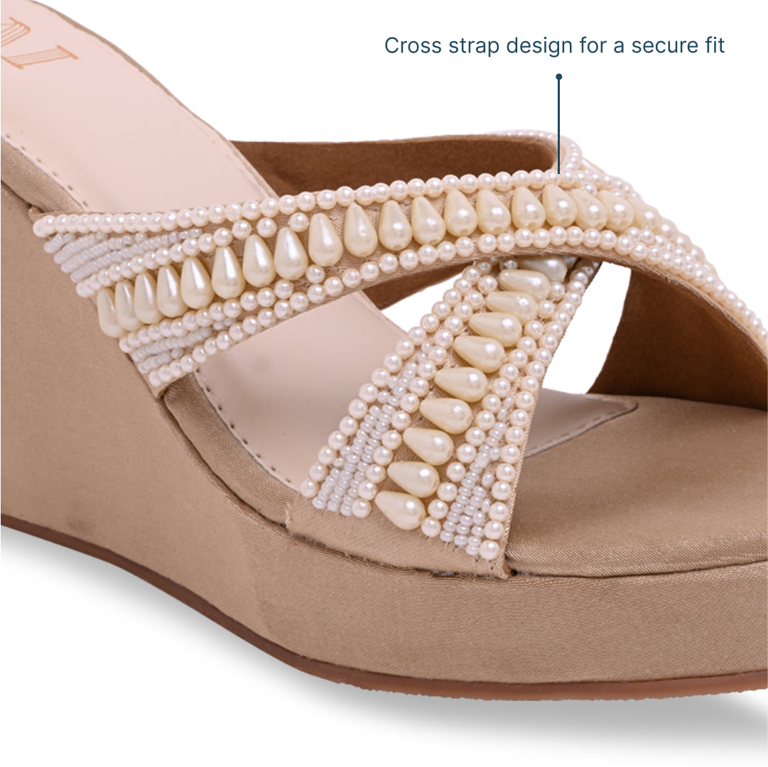 Ivory Pearlescent Wedges