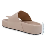 Bobble Head Cream Thong Platform