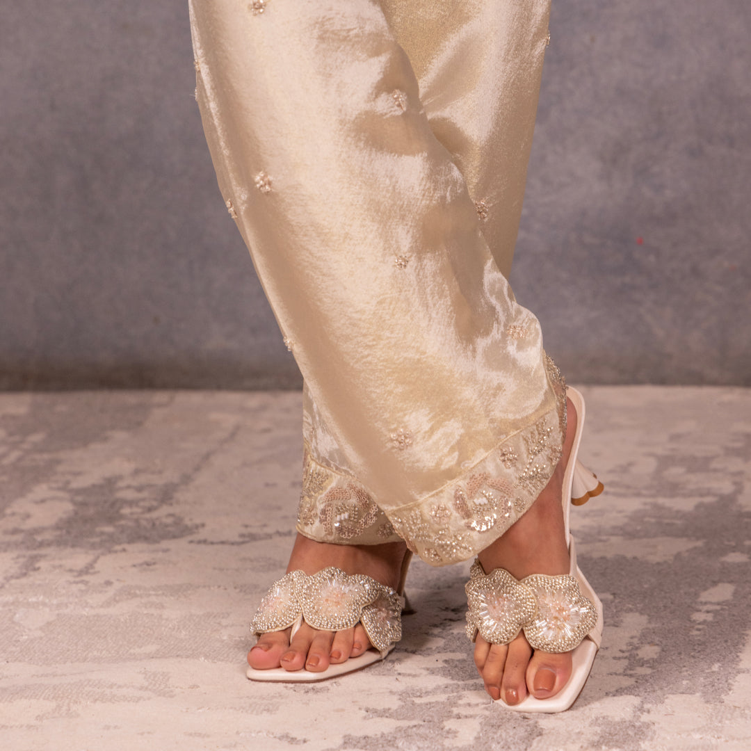 Coral Sparkle Heels