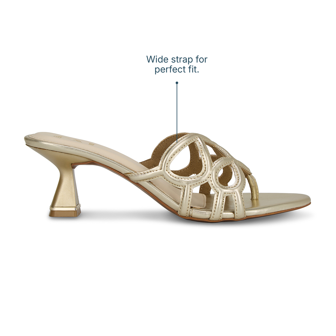 Encased Gold Heels