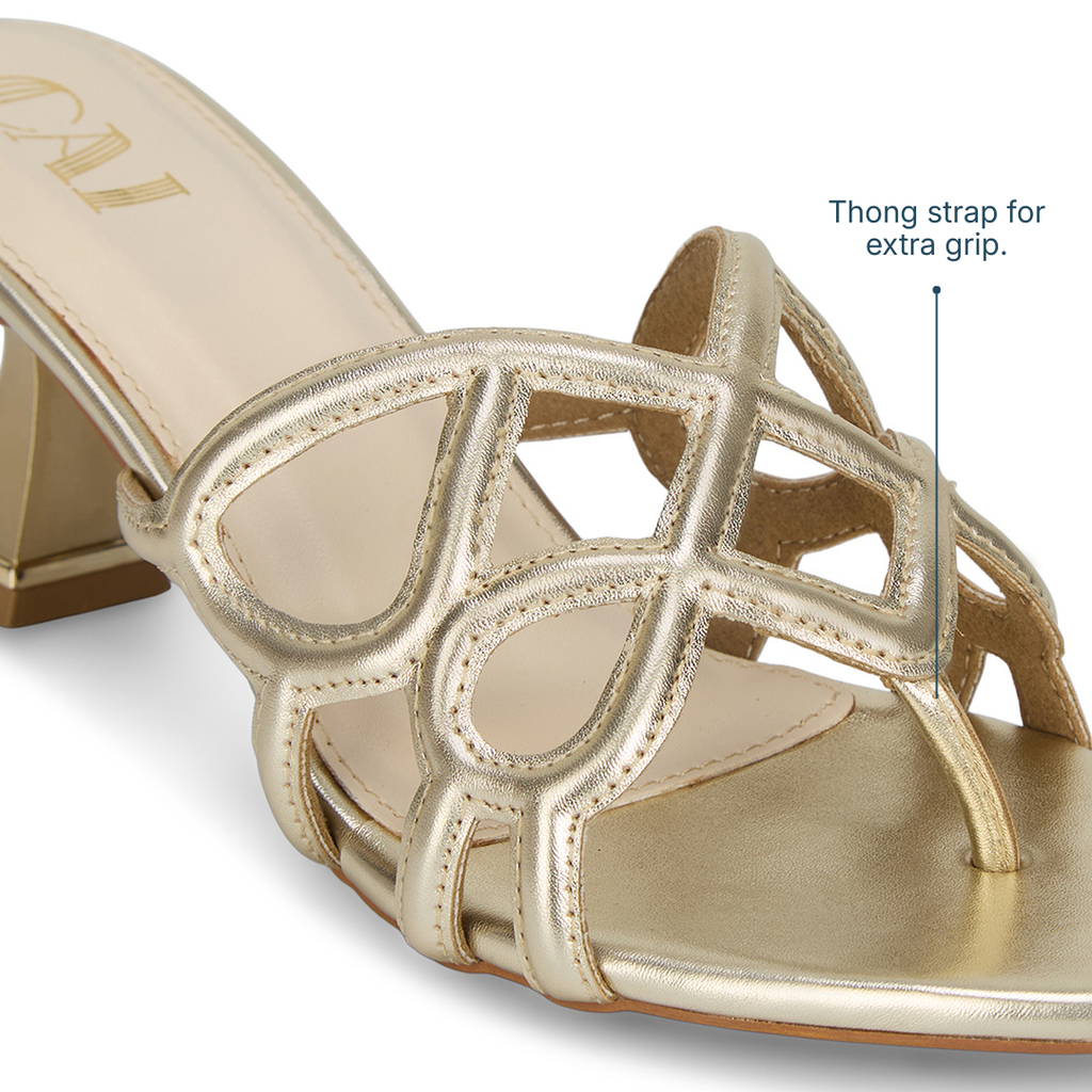 Encased Gold Heels