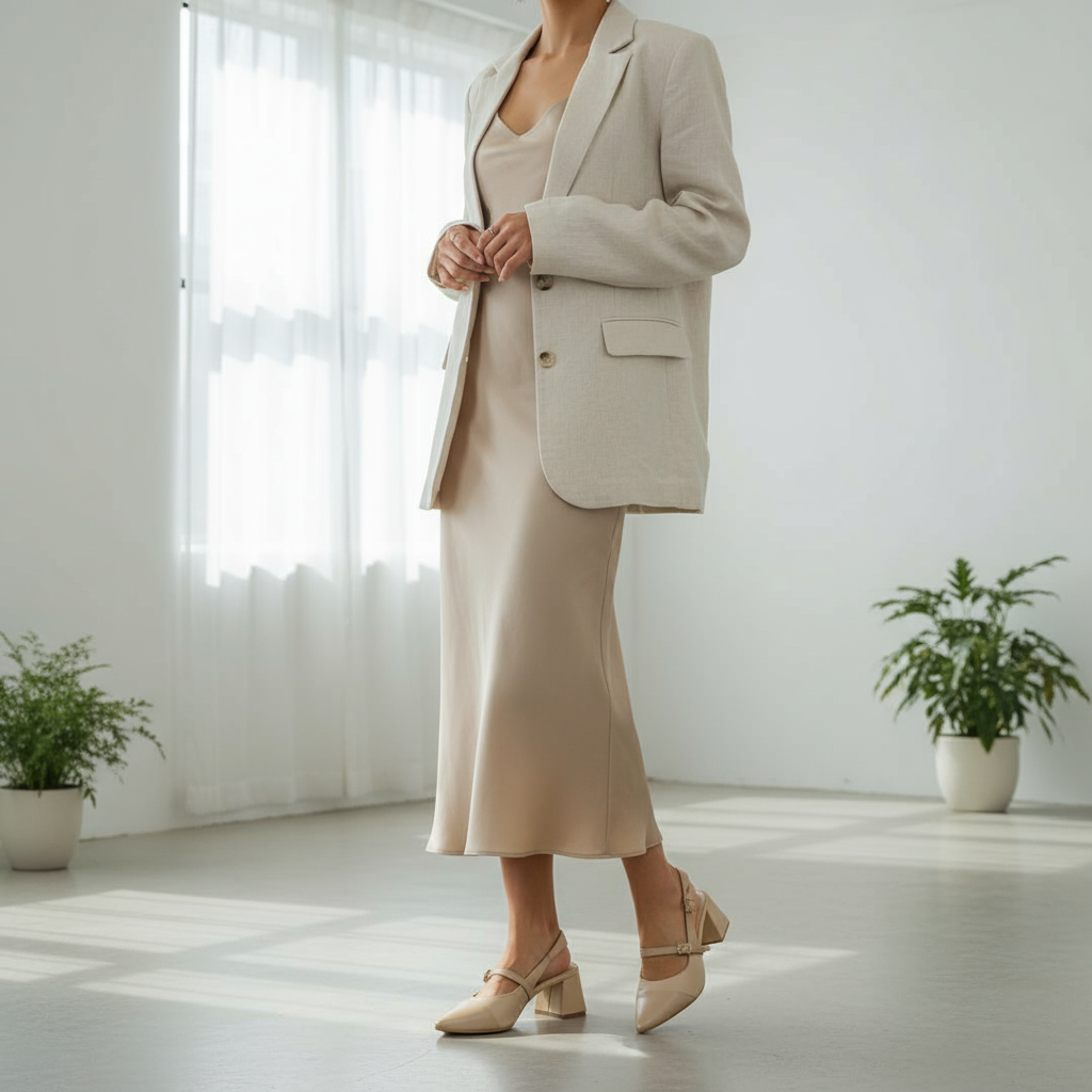 Dual Nude Mary Jane Heels