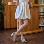 Blue Raffia Slider