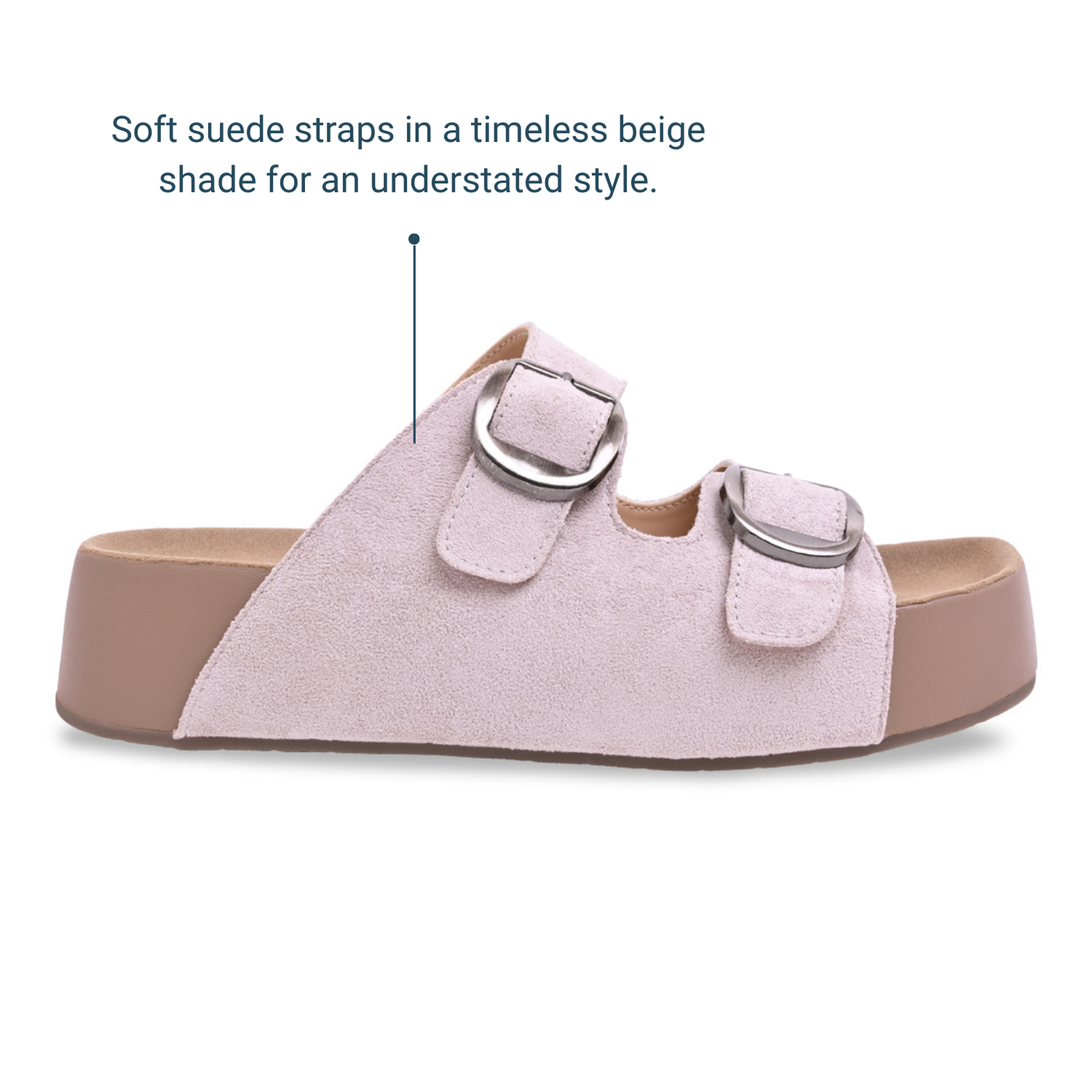 Strapped Grey Slider