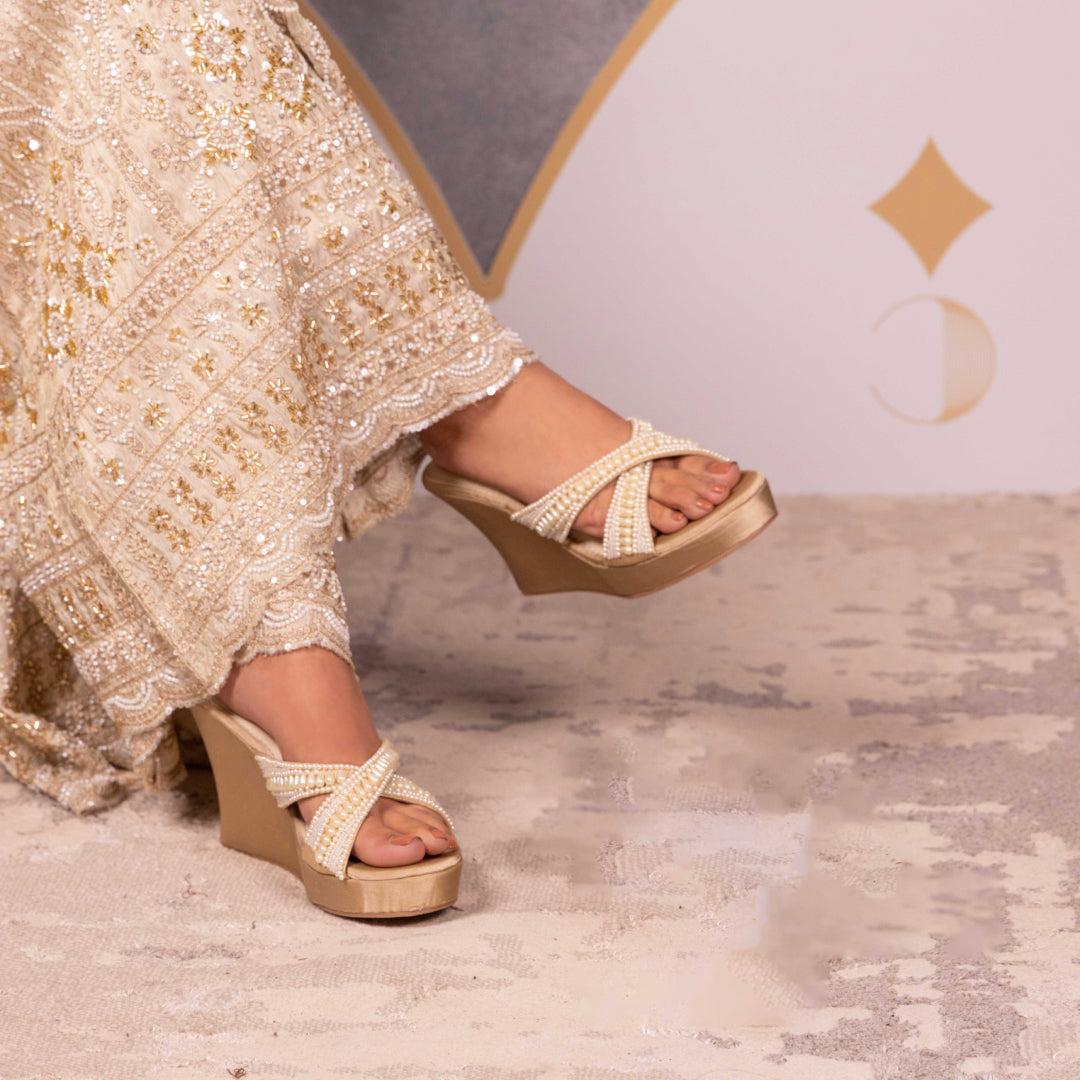 Ivory Pearlescent Wedges