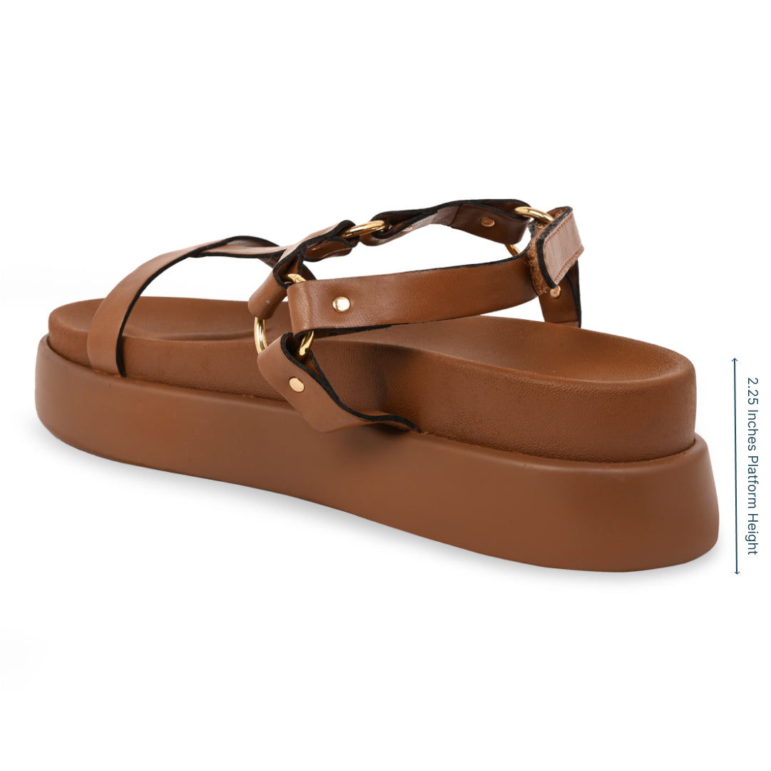 Ring Strap Tan Platform