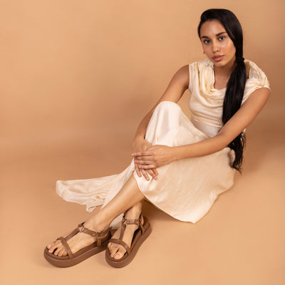 Ring Strap Tan Platform