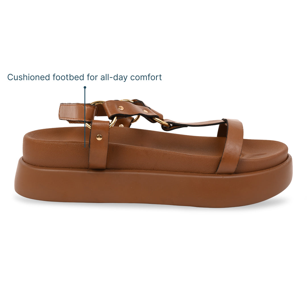 Ring Strap Tan Platform