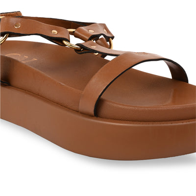 Ring Strap Tan Platform