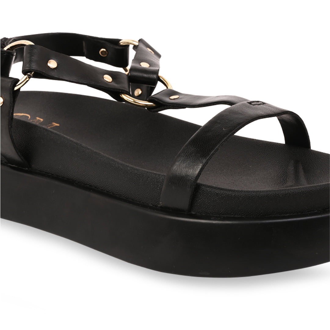 Ring Strap Black Platform