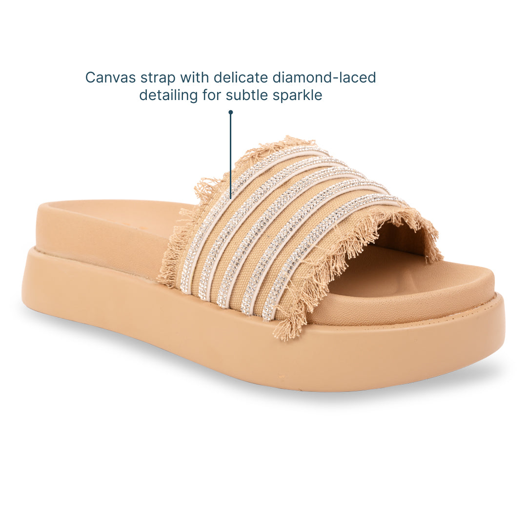 Diamond Laced Canvas Platform