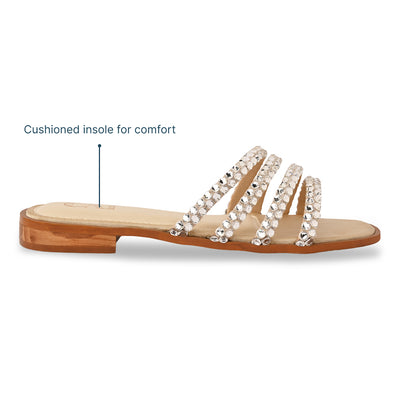 Multi Diamond Lace Gold Flat