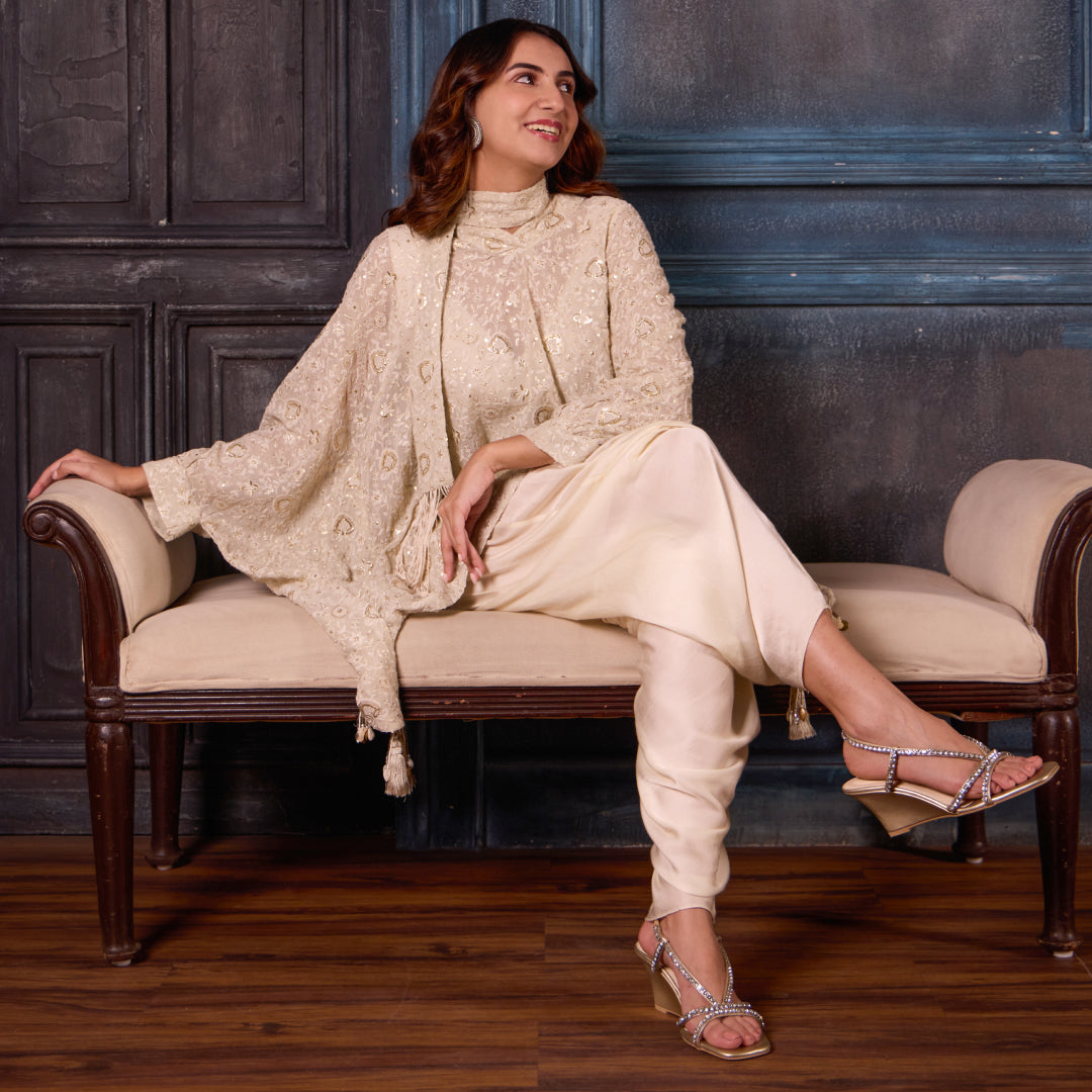 Diamond Stud Ankle Strap Wedge