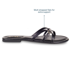 CrossLine Black Flats