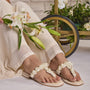 Luna Pearl Cream Flats