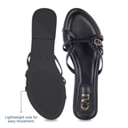 CrossLine Black Flats