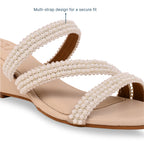 Multi Pearl Lace Wedge