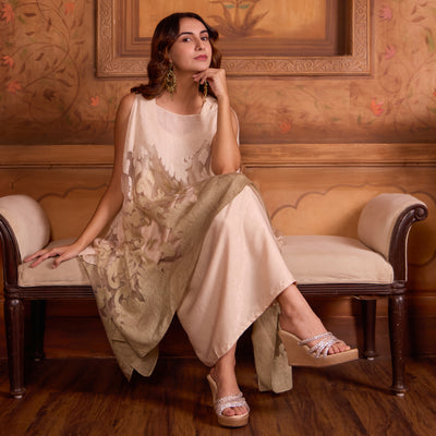 Multi Diamond Lace Gold Wedge