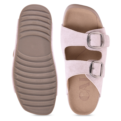 Strapped Grey Slider