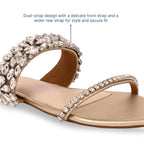 Twilight Glimmer Gold Flats