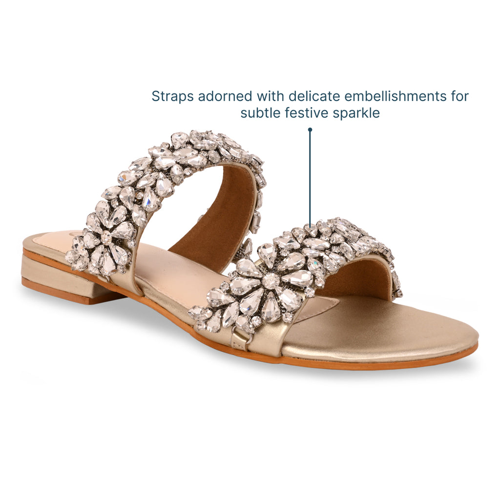 Golden Hour Glam Flats