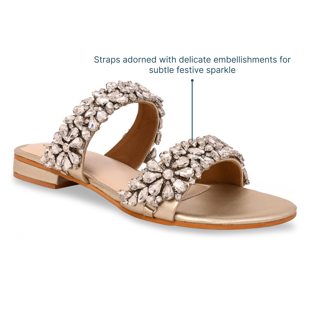 Golden Hour Glam Flats