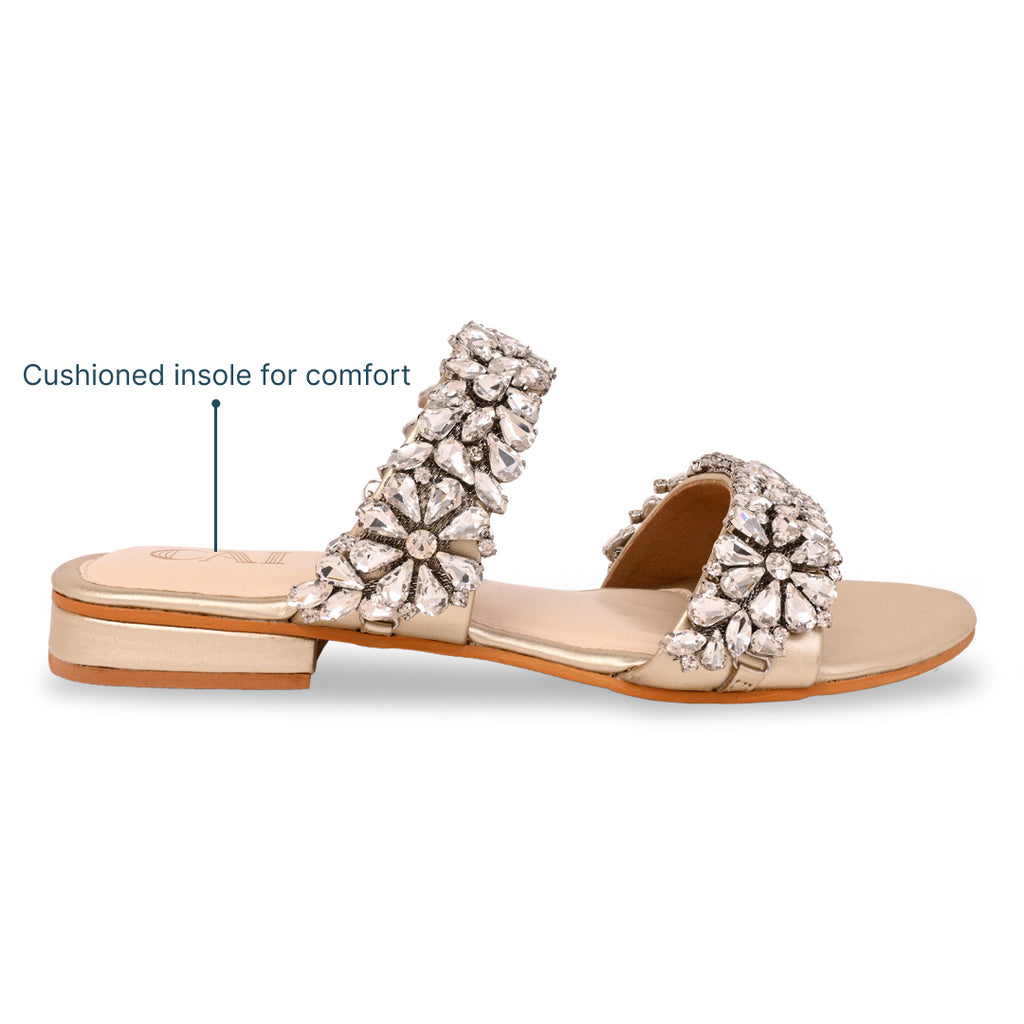 Golden Hour Glam Flats