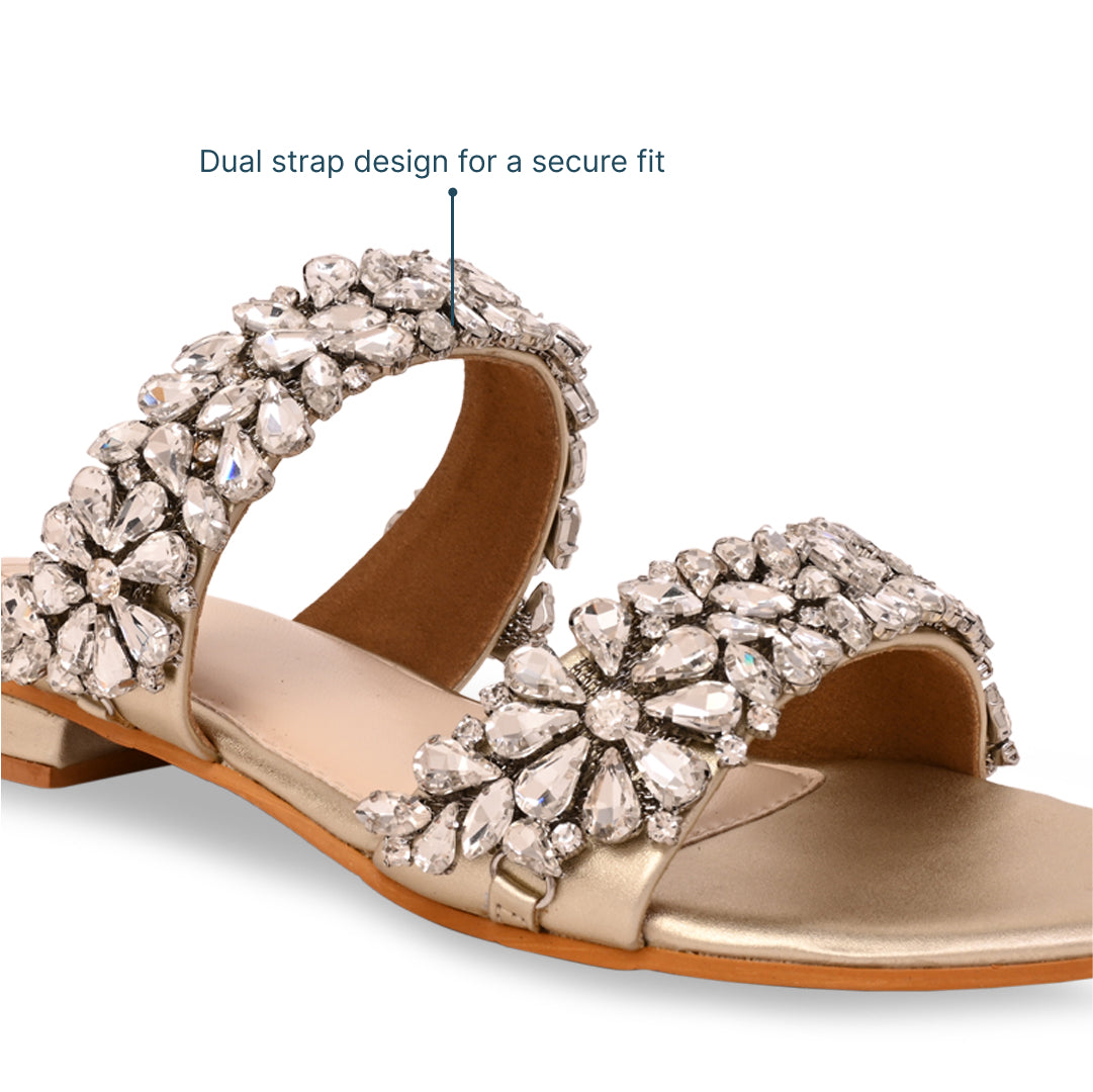 Golden Hour Glam Flats