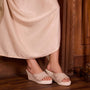 Coral Sparkle Wedge