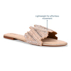 Dazzle Silvergold Line Flats