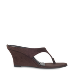 Cindy Suede Brown Wedge