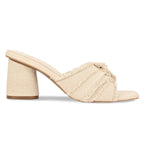White Ruffled Heels