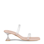 Two Strap Clear Heels