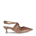 Double Edged Tan Closed Heel