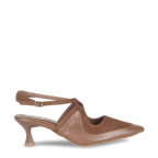 Double Edged Tan Closed Heel