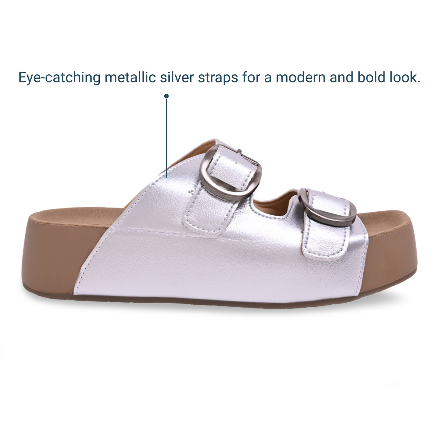 Strapped Silver Slider