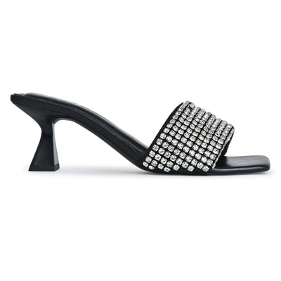 Diamond Glitter Black Heel