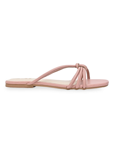 Pink Knotted Flats
