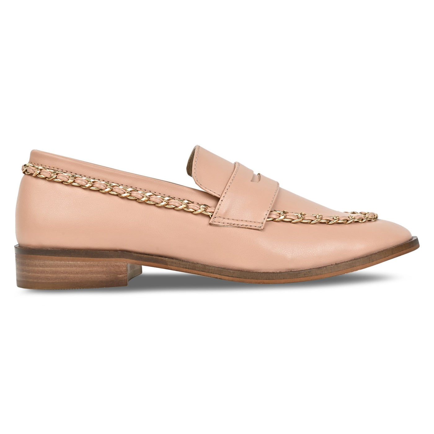 Loafer with Chain- Peach
