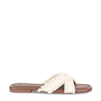 Cream Lacy Flats