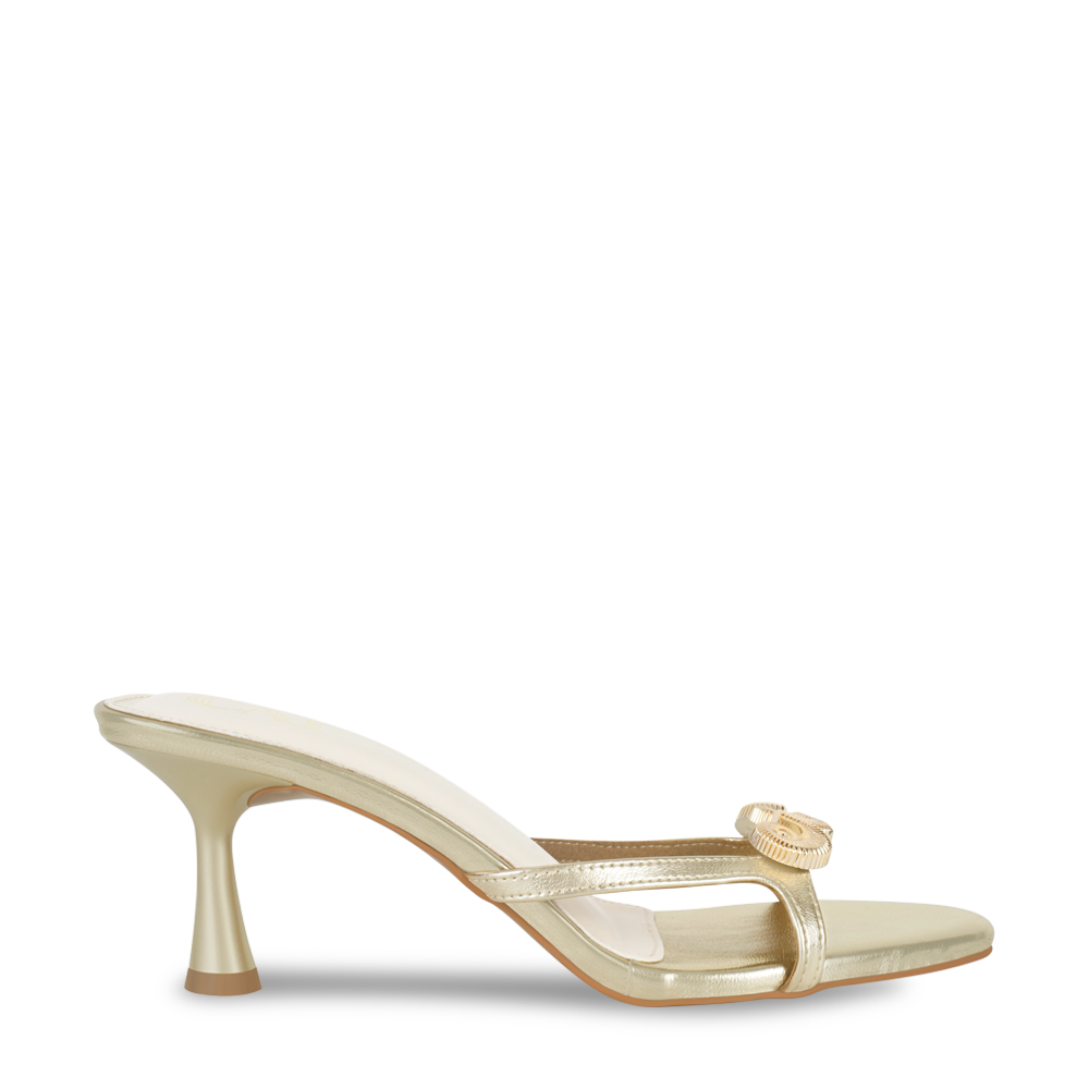 Shell Bare Gold Heels