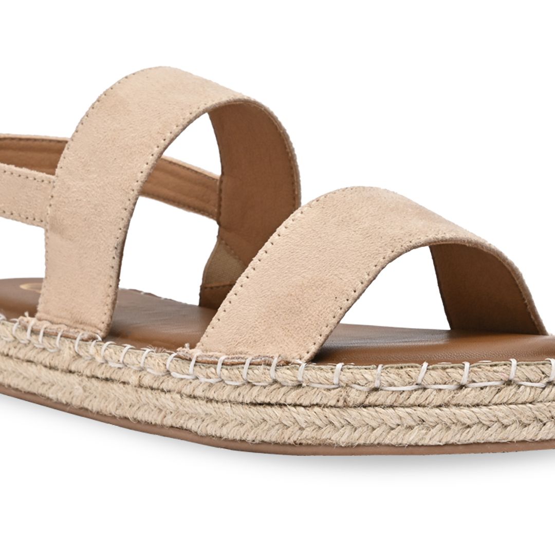 Tan Strapped Espadrille The CAI Store