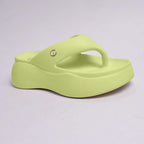 Electric Green Thong Slides