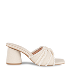 White Ruffled Heels